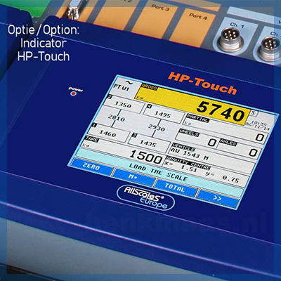 HP-Touch mérőműszer érintőképernyős kijelzője